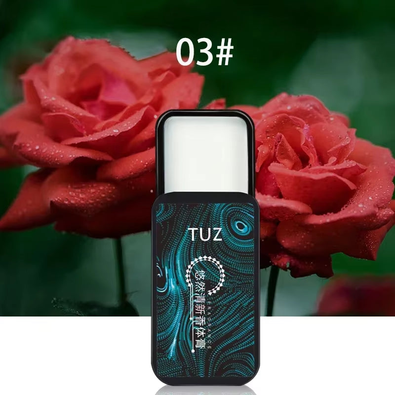 Rose Fragrances Women Solid Perfume Mild Natural Long Lasting Aroma Deodorants Fragrance Portable Body Antiperspirant for Man